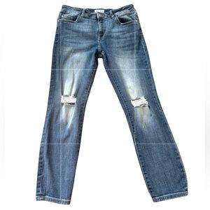 WARP + WEFT JFK New York City Skinny Melrose Medium Wash Jeans